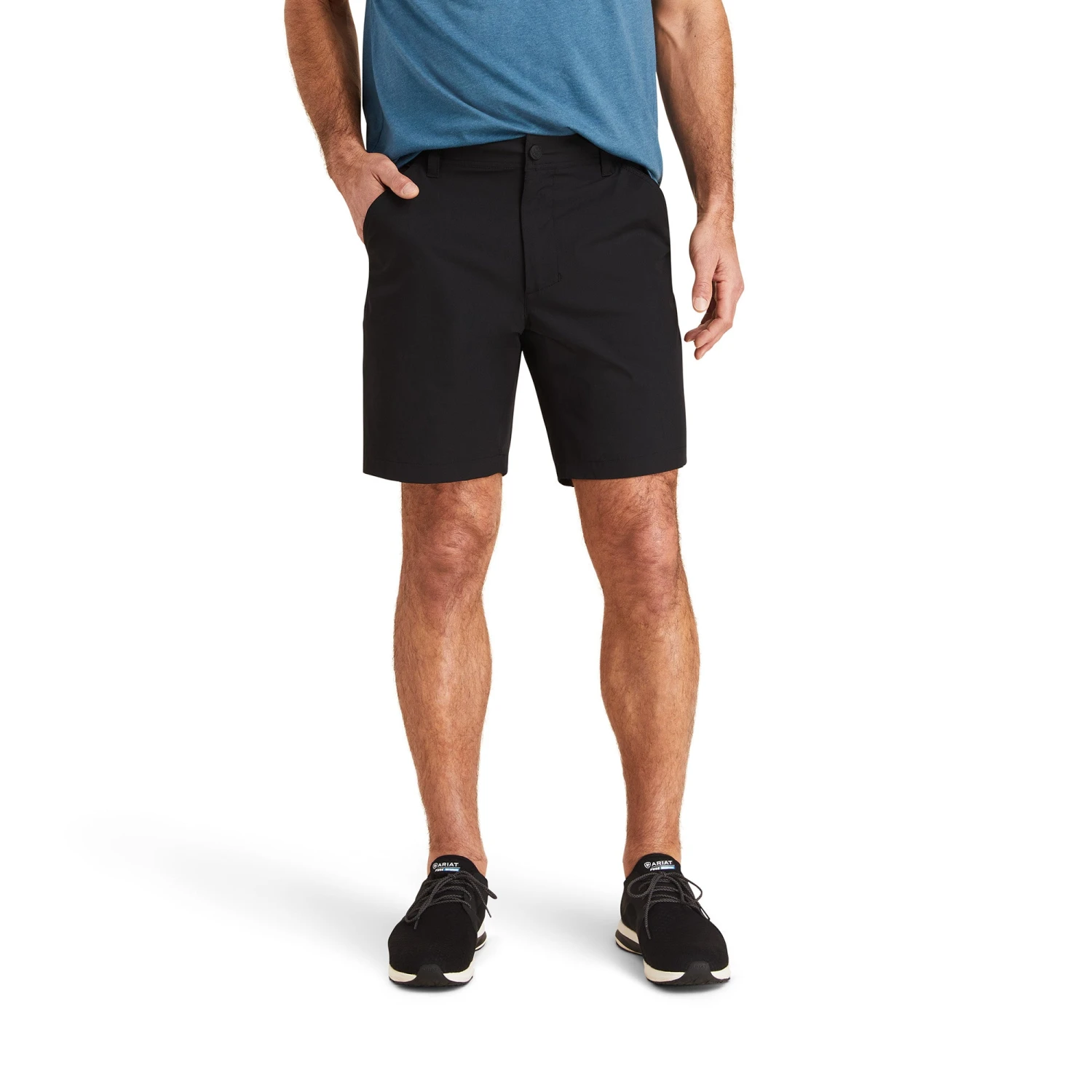 AriatĀ® Men's Tek 8" Black Shorts 10043183
