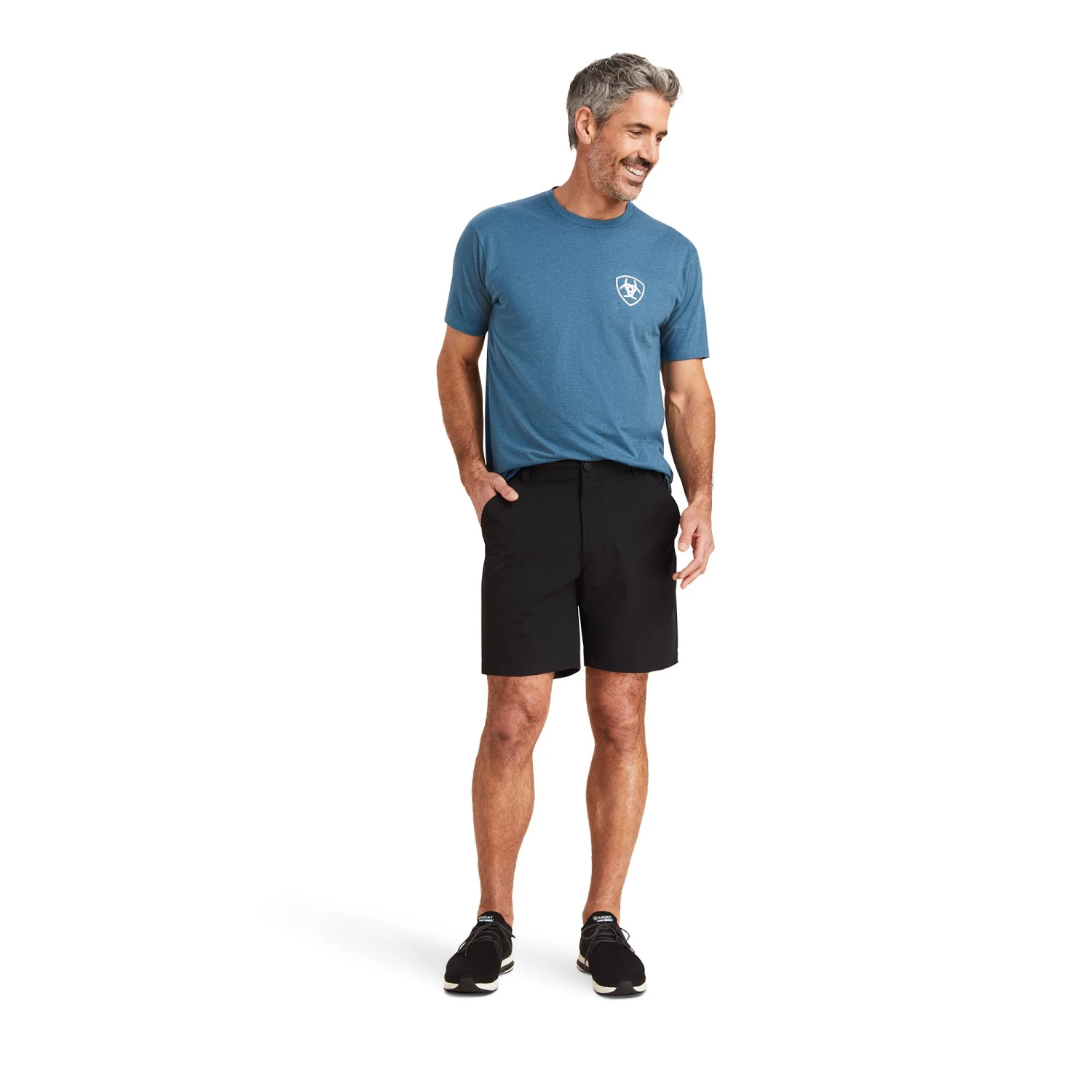 AriatĀ® Men's Tek 8" Black Shorts 10043183 - Image 3