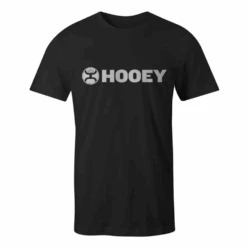 Hooey Men's Lock Up Logo Black T-Shirt HT1407BK