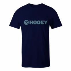 Hooey Men's "Lock-Up" Logo Navy Blue HT1407BL