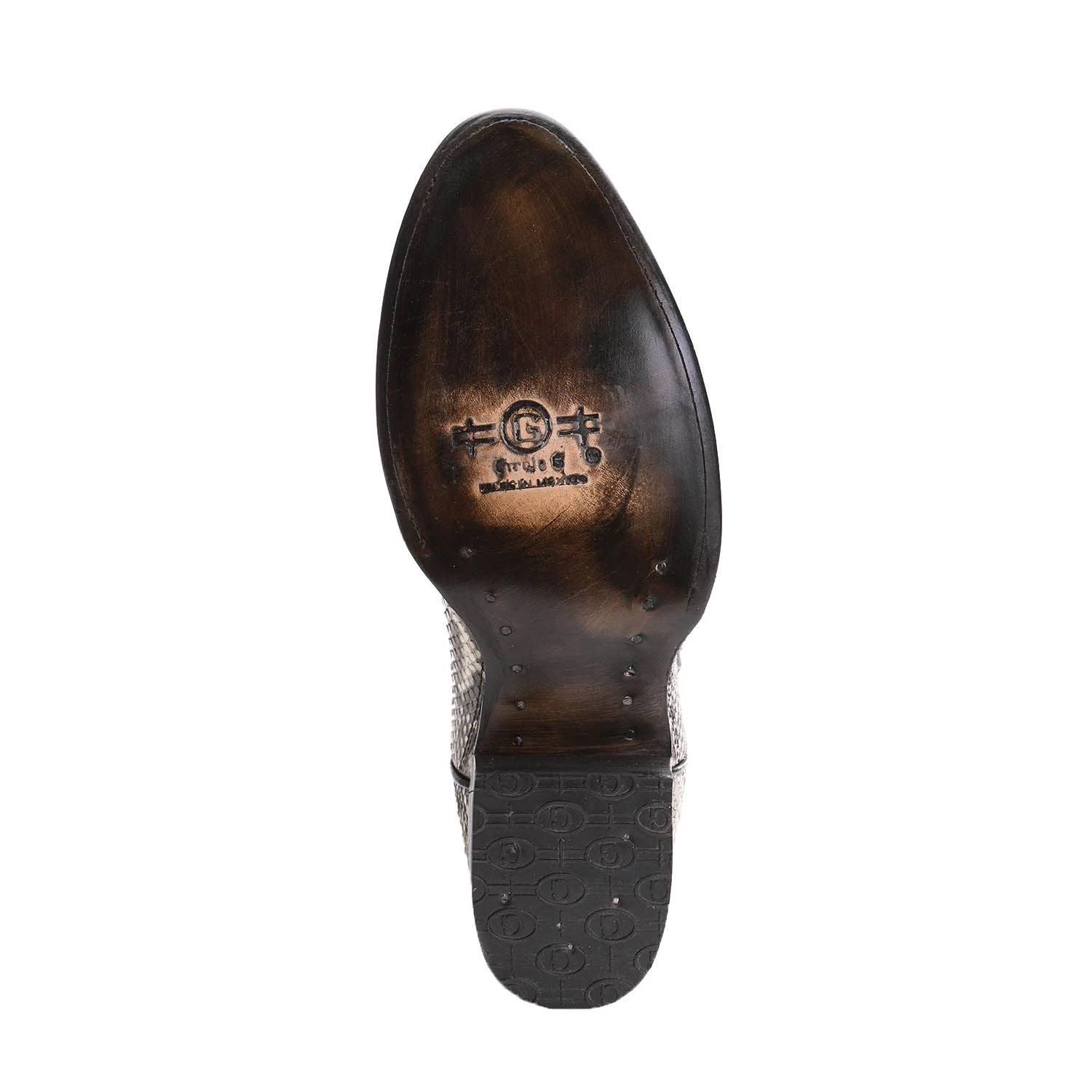 Circle G By Corral Men's Natural Python Embroidery Boots L5685 - Image 4